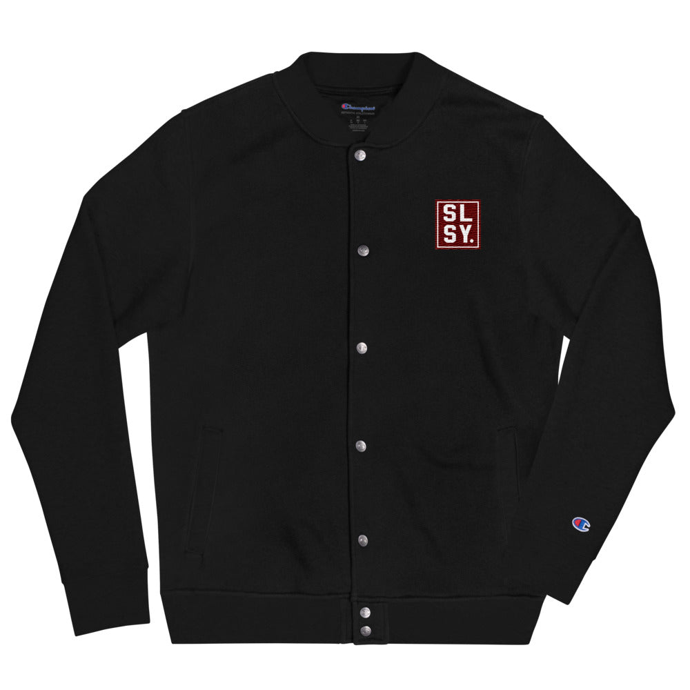 Embroidered SLSY Champion Bomber Jacket